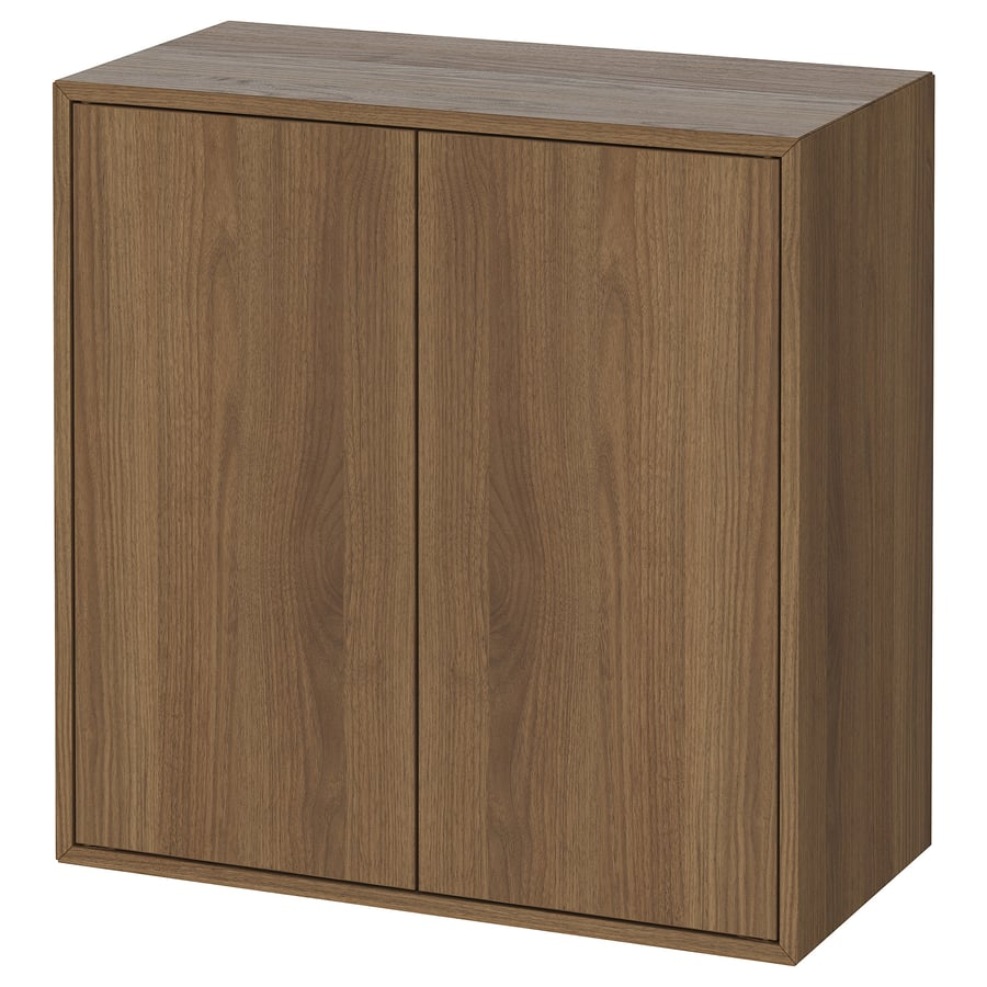 Cabinet with 2 doors and shelf, brown walnut effect, 27 1/2×13 3/4×27 1/2 “