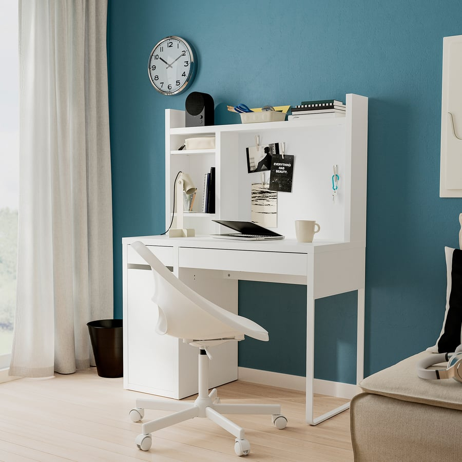 Desk, white, 41 3/8×19 5/8 “