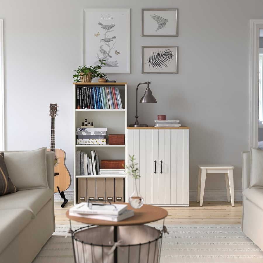 Cabinet with doors, white, 27 1/2x35 3/8 " - Image 4