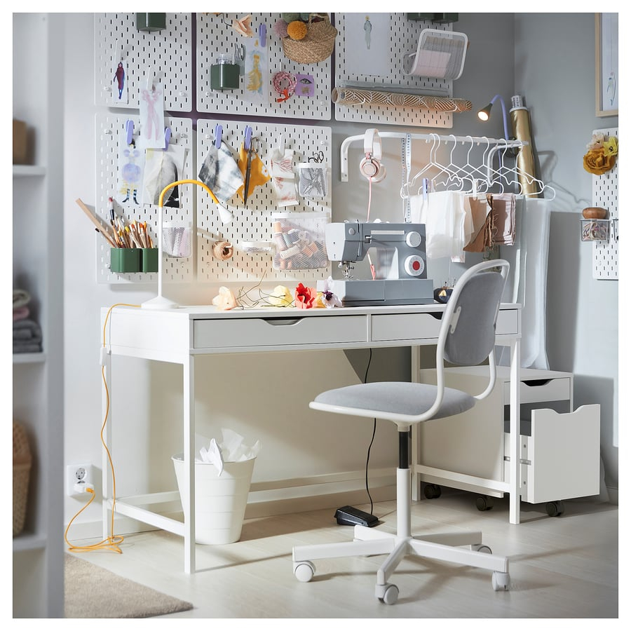 Desk, white, 52x22 7/8 " - Image 5