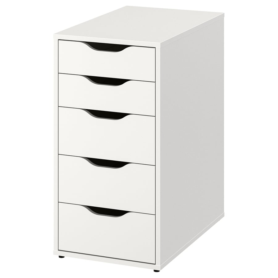 Drawer unit, white, 14 1/8×27 1/2 “